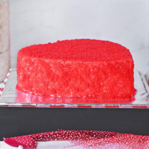 Heart Shaped Red Velvet Cake (Half Kg)